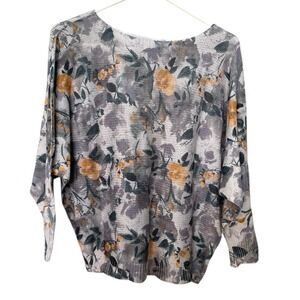 Luisa Ricci Womens Medium Sweater Floral 3/4 Sleeves Made in Italy Whimsigoth